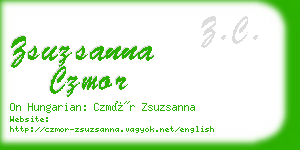 zsuzsanna czmor business card